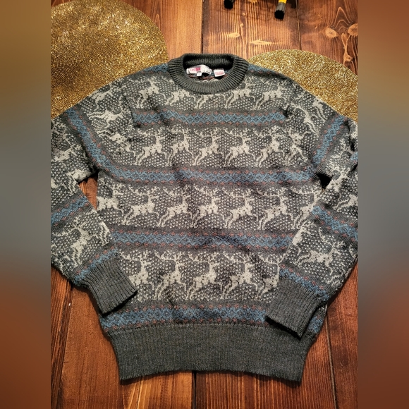 Astor One SZ M Vintage Deer Sweater - Picture 1 of 2